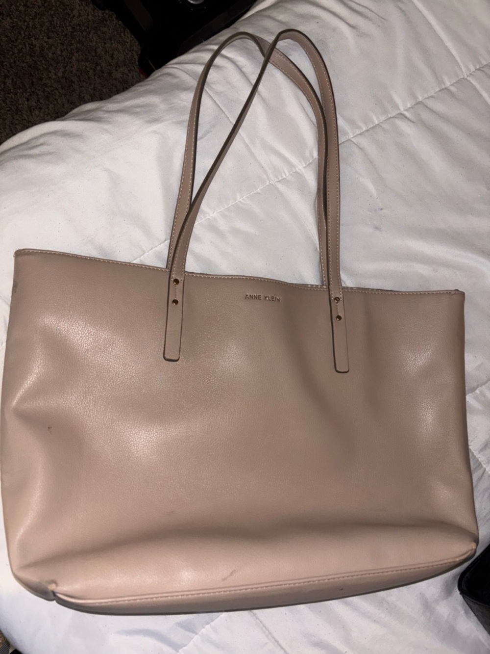 Anne Klein Blush Leather Tote Bag